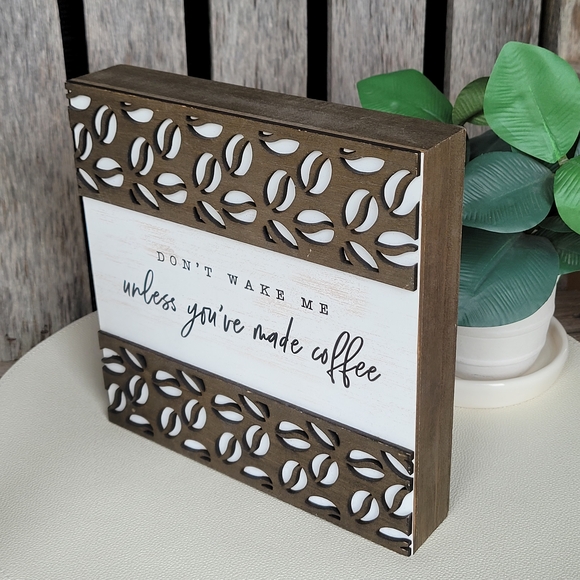 Hobby Lobby Coffee-Themed & Coffee Bean Design Decorative Box Quote - Picture 6 of 6